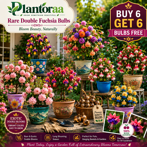 🌸 Rare Double Fuchsia Bulbs – Beautiful Shade-Loving Flowering Plants🔥Buy 6 Get 6 Free Bulbs🔥